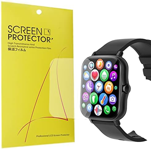 תואם למגן מסך DXPICR Smart Watch, Lamshaw [6 Pack] כיסוי מלא TPU תואם סרט ברור עבור Geelyda Y20 Pro Watch
